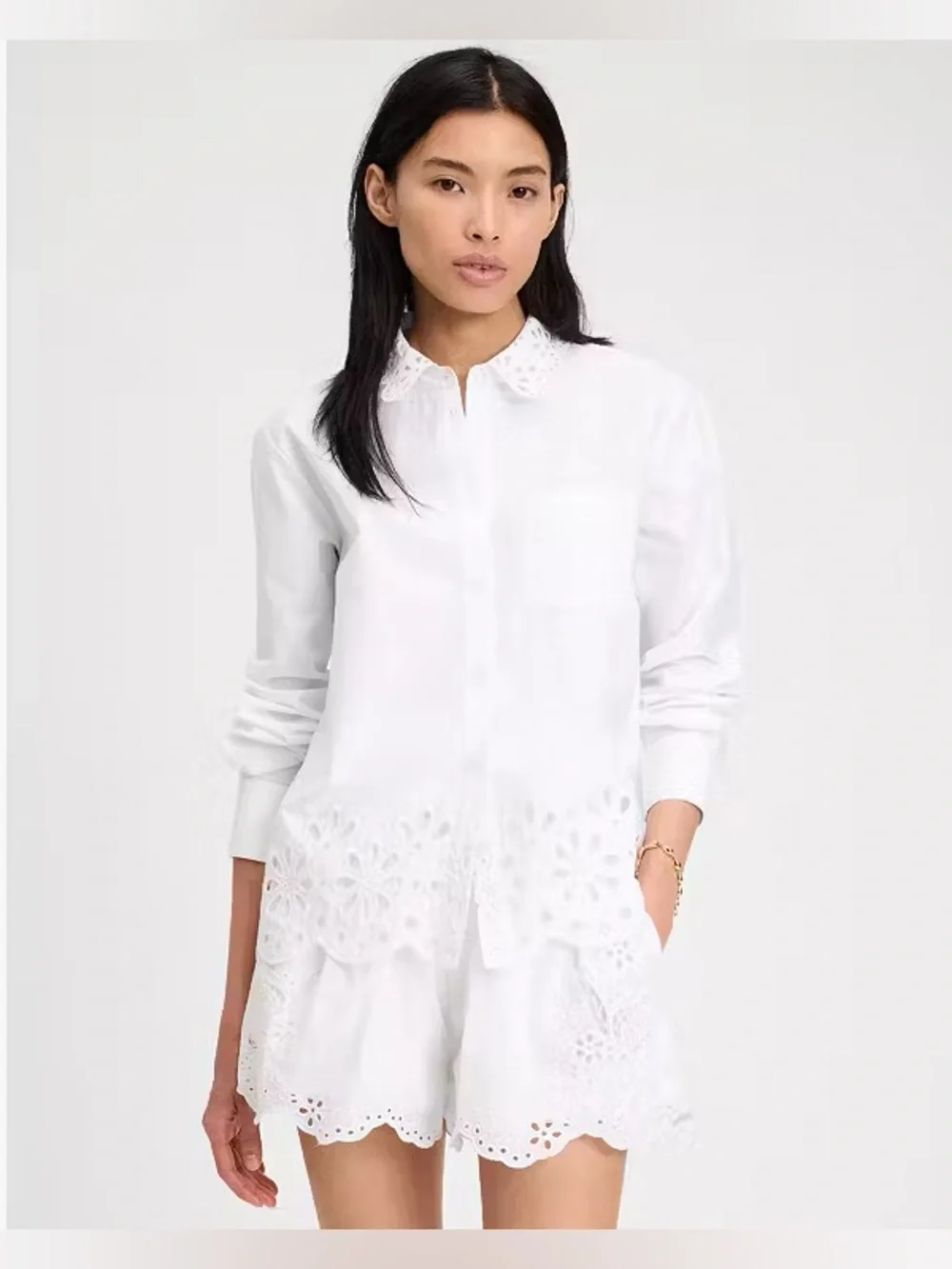Kate Spade Daisy Eyelet Shirt